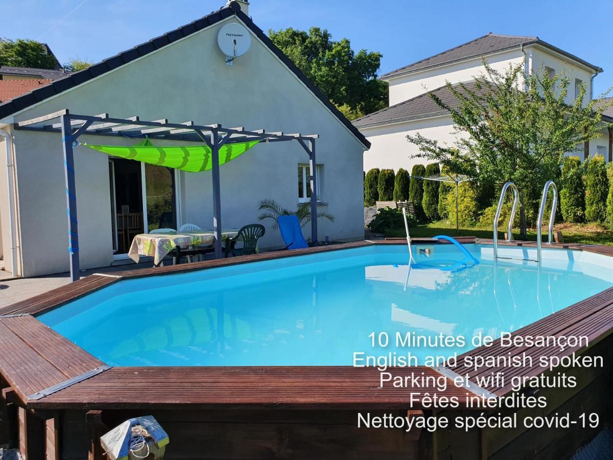 2 Vraies Chambres Privees Au Calme Dans Villa De Campagne Plain-Pied 105M2 Avec Piscine A Montfaucon Montfaucon  Dış mekan fotoğraf